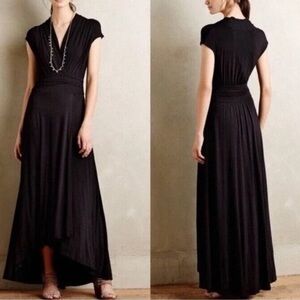 Anthropologie Maeve Desert Star Maxi Dress, Medium, Black, Boho, Stretchy, EUC
